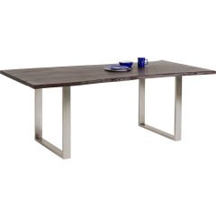 Harmony Dark Chrome Masif Yemek Masası 180x90 cm