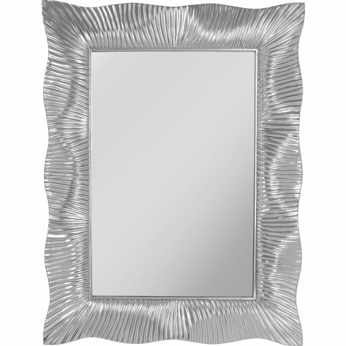 Wavy Gümüş Duvar Aynası