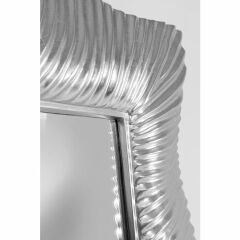 Wavy Gümüş Duvar Aynası