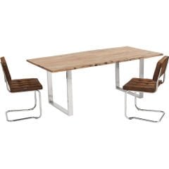 Harmony Chrome Masif Yemek Masası 200x100 cm