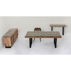Harmony Chrome Masif Yemek Masası 200x100 cm