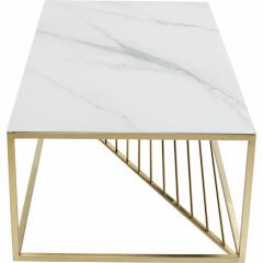 Art Marble Cam Orta Sehpa