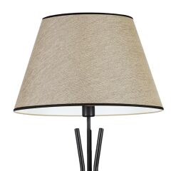 Verona Bej Başlıklı Metal Lambader