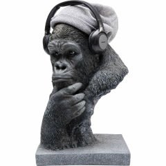 Thinking Gorilla Head Dekoratif Obje