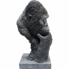Thinking Gorilla Head Dekoratif Obje