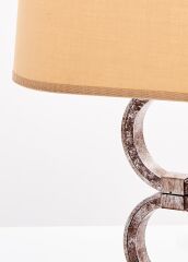 Eskitme Yuvarlak Ayaklı Abajur