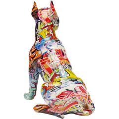 Deco Figurine Graffiti Dog 41cm