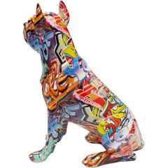 Deco Figurine Graffiti Dog 41cm
