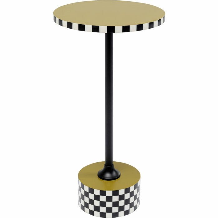 Domero Checkers Olive MDF Yan Sehpa