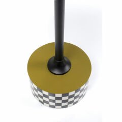 Domero Checkers Olive MDF Yan Sehpa