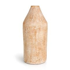 Vior Kiremit Beyaz Dekoratif Vazo