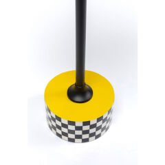 Side Table Domero Checkers Yellow Yan Sehpa