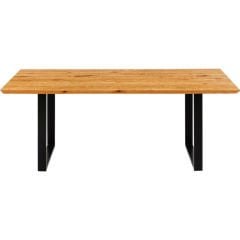 Symphony Oak Black Masif Yemek Masası 160x80 cm