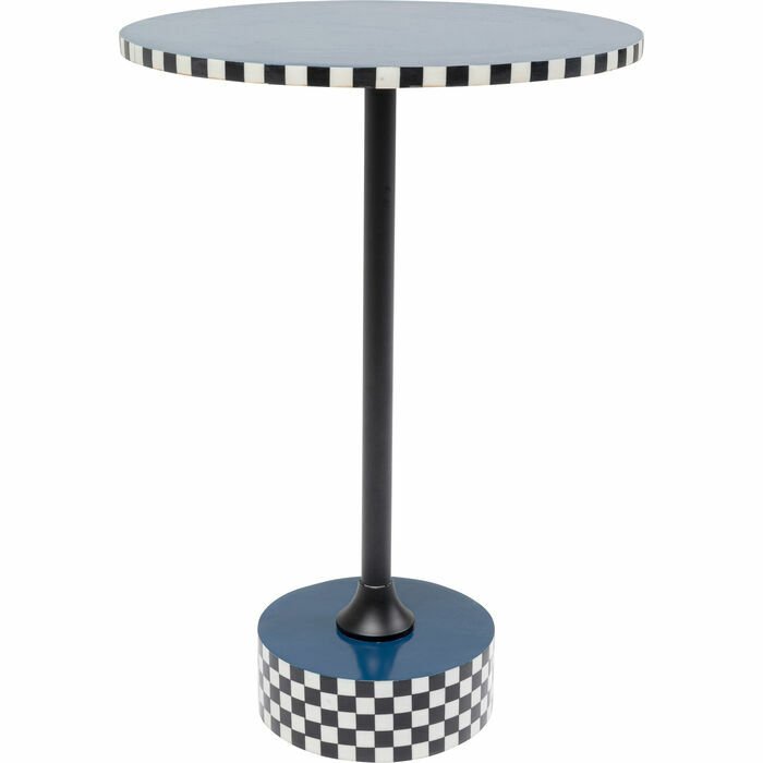 Side Table Domero Race Blue Yan Sehpa