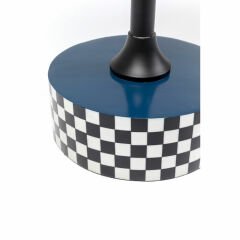 Side Table Domero Race Blue Yan Sehpa