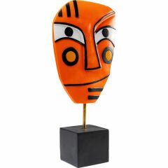 Face Orange Poliresin Dekoratif Obje