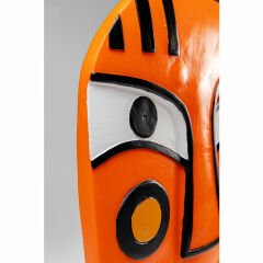 Face Orange Poliresin Dekoratif Obje