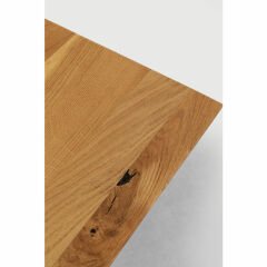 Table Jackie Oak Cross Black Yemek Masası