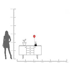 Deco Figurine Balloon Hippo 69cm