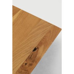 Table Symphony Oak Cross Black Yemek Masası