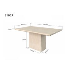 Table Travertino 160x90cm
