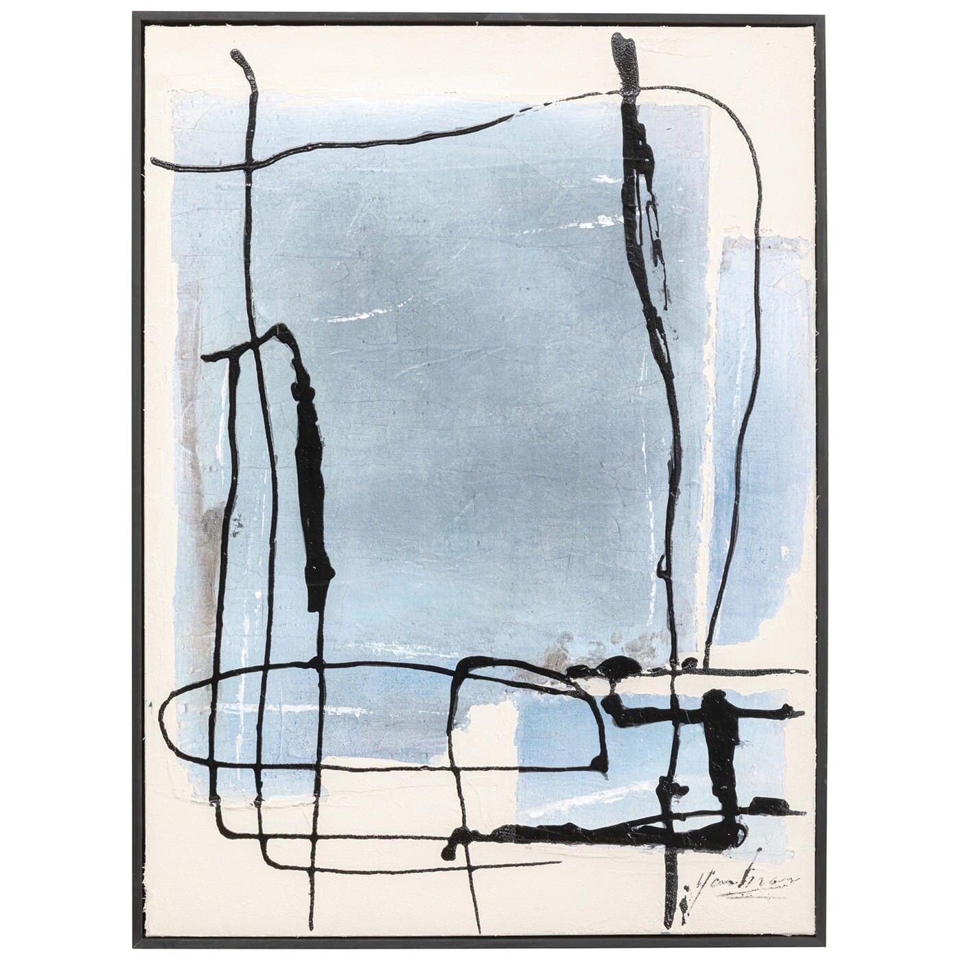 Painting Frame Dust 55x75cm Blue