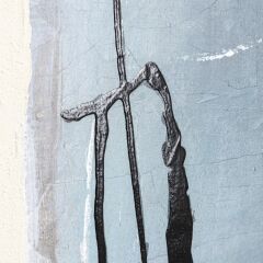 Painting Frame Dust 55x75cm Blue