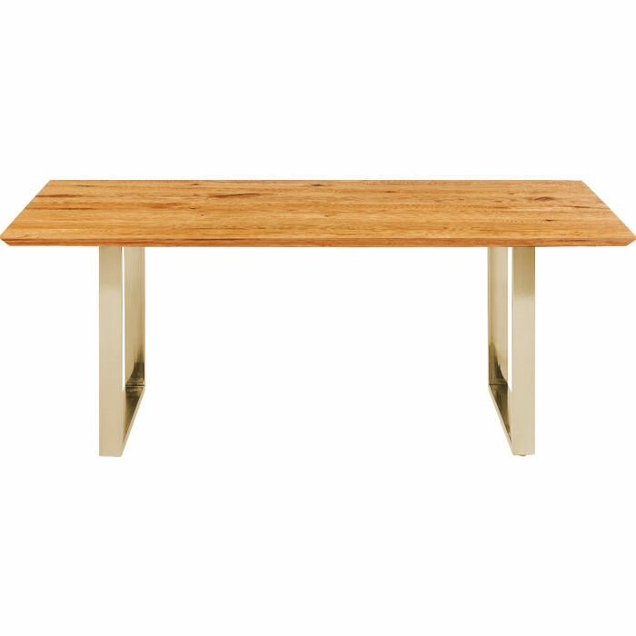 Symphony Oak Brass Masif Yemek Masası