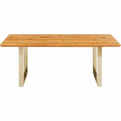 Symphony Oak Brass Masif Yemek Masası