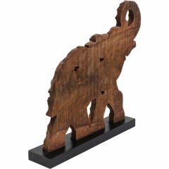 Frame Happy Elephant Ahşap Dekoratif Obje