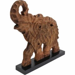 Frame Happy Elephant Ahşap Dekoratif Obje