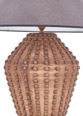 Kabartma Detaylı Abajur Eskitme