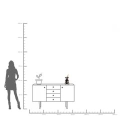 Deco Figurine Sitting Gelato Bear Black 37cm