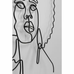 African Woman Tel Duvar Objesi 50x57cm