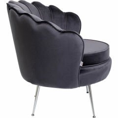 Armchair Water Lily Chrome Grey Berjer