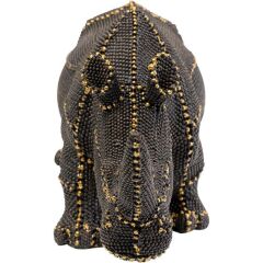 Deco Figurine Rhino Rivets Pearls 26cm
