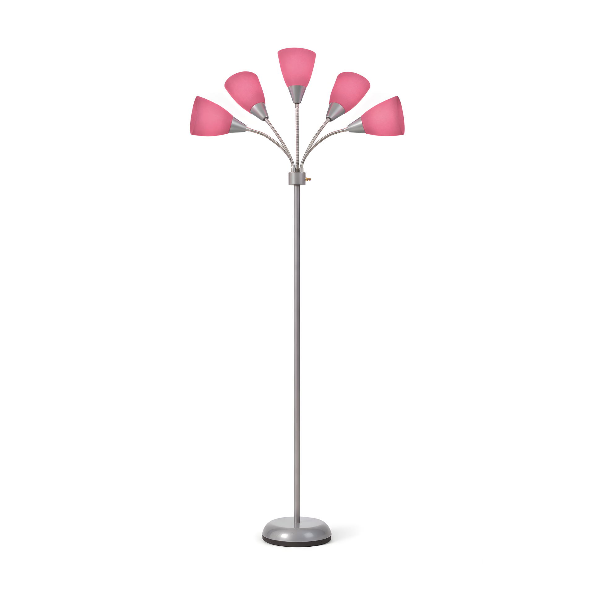 Colarato Pembe Oynar Başlık Gri Gövde Dekoratif Lambader