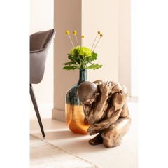 Greyhound Bruno Black Matt Dekoratif Obje 80cm