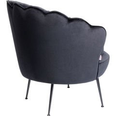 Armchair Water Lily Black Berjer