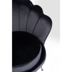Armchair Water Lily Black Berjer