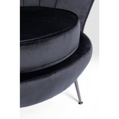 Armchair Water Lily Black Berjer