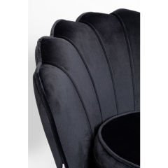 Armchair Water Lily Black Berjer
