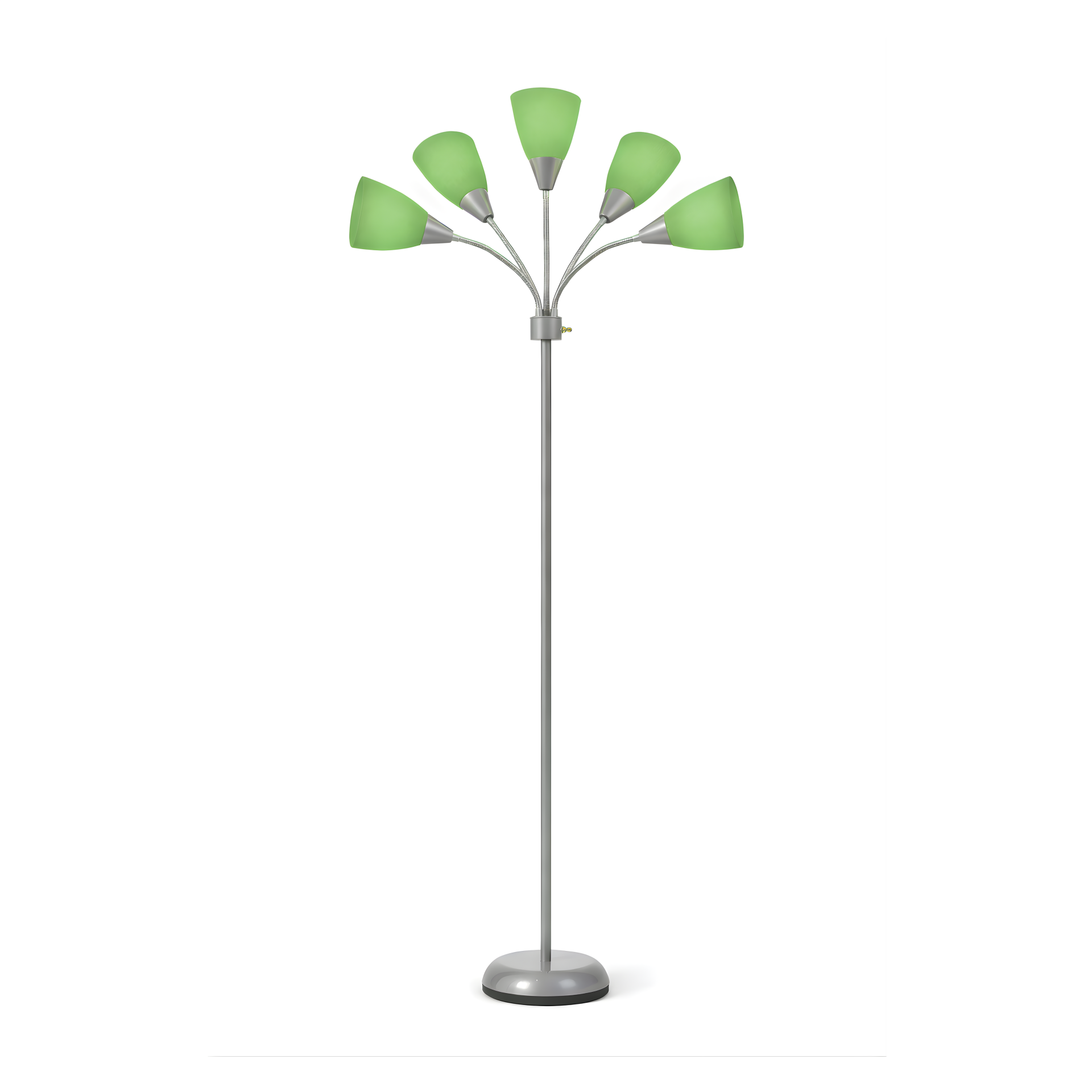 Colarato Yeşil Oynar Başlık Gri Gövde Dekoratif Lambader