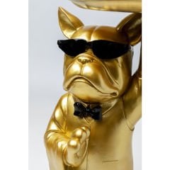 Side Table Cool Bulldog Tray Gold Yan Sehpa