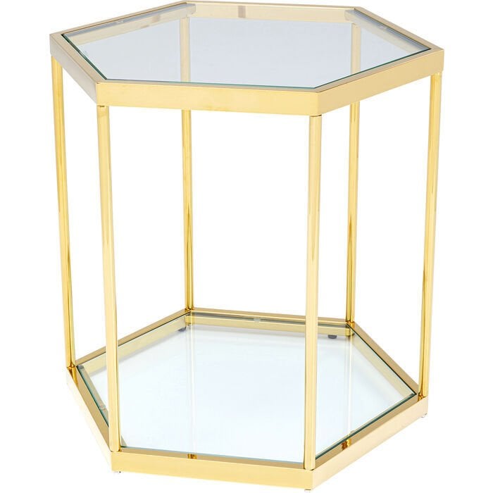 Comb Gold Çelik Yan Sehpa