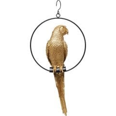 Swinging Parrot Gold Dekoratif Obje