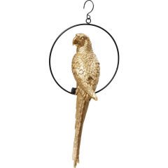 Swinging Parrot Gold Dekoratif Obje