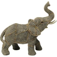Deco Figurine Walking Elephant Pearls 24cm