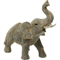 Deco Figurine Walking Elephant Pearls 24cm