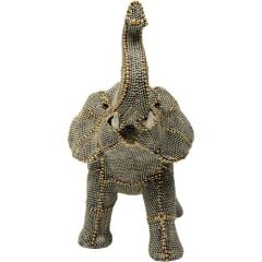 Deco Figurine Walking Elephant Pearls 24cm